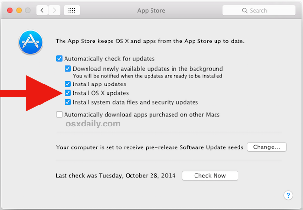java update for mac os x